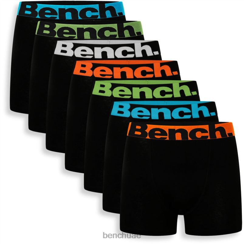 Bench رجال حزمة من 7 بوكسر دييجو VN48R82 ثياب أسود