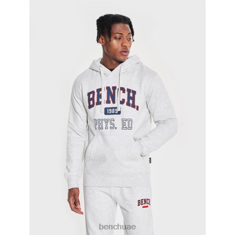 Bench رجال هولتون هوديي VN48R36 ثياب ecru marl